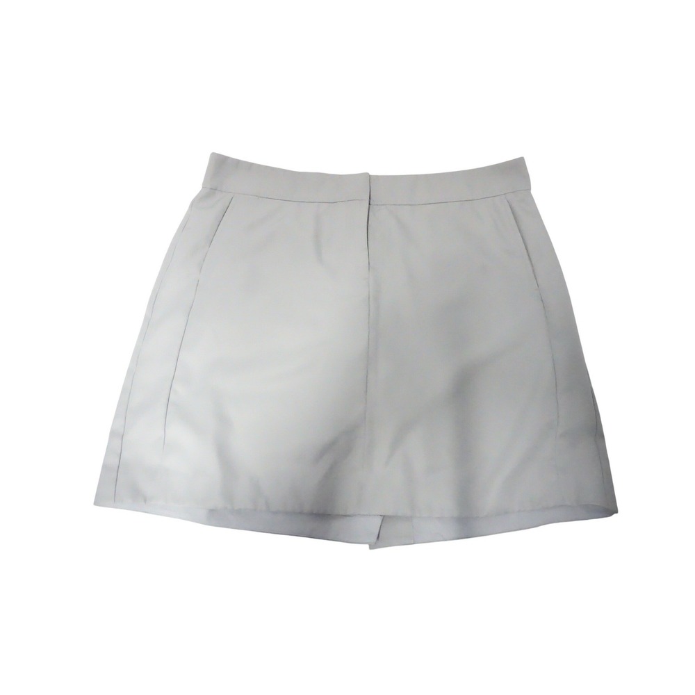 IZOD Golf Skort Womens 14 Light Gray Performance Athletic Skirt Solid Pockets